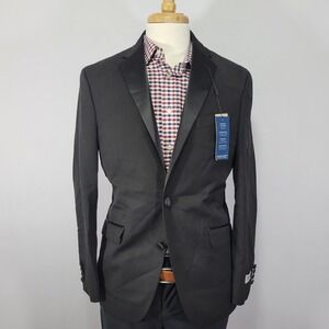 Kenneth Cole Reaction Men's Tuxedo Jacket Black‎ Techni-Cole 40R NEW
